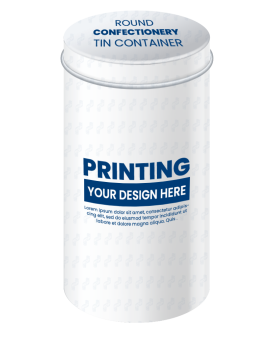 Hộp Thiếc Tròn In Đựng Bánh Kẹo (Φ84)